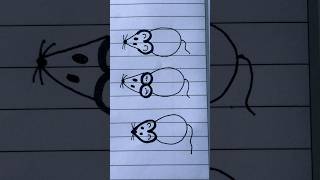 What Happened? 3, 8, Heart Draw Mouse! #trending #shortvideo #art #shorts #funny #ytshorts #creative