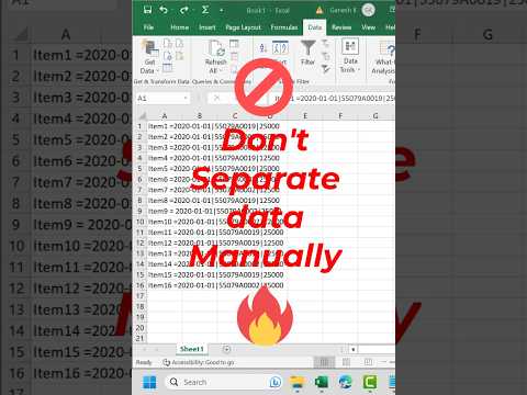 Unlocking Excel's Secret Weapon: Text to Columns