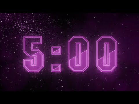 5 Minute Purple Void Countdown Timer ✨⏳ (4K)