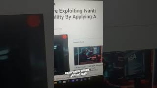 Spawnchimera malware Exploiting ivanti buffer overflow vulnerability by applying a FIX