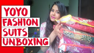 Unboxing Online Suits Anarkalis | YoYo Fashion | New Website| First on youtube| Part 1