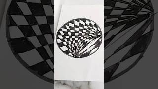 #3D #drawing #zentangle #doodling #trending #shorts #zendoodles #art #ytshorts #zenart