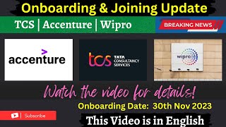 Wipro Onboarding | TCS Joining Letter | Accenture Onboarding Update ✔️🔥