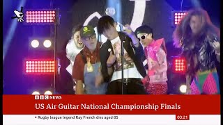 Air guitar championship in USA & discussion (USA) 27/July/2025