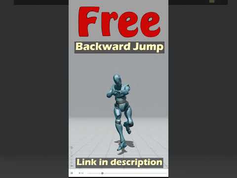 Backward Jump.Free Mixamo animation for Daz Studio's Genesis 9