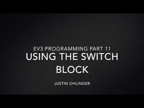 EV3 Programming #11 - Using the Switch Block