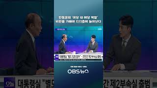 한동훈의 ‘여당 내 야당 역할 ’비판을 가해야 지지층이 늘어난다 #한동훈 #여당 #야당