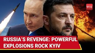 Russian Missiles Ravage Kyiv; Homes, School Burn, Metro Station Damaged | Attack Kills 1