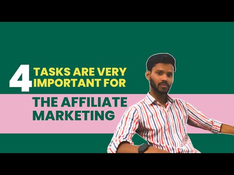 Affiliate Marketing 2023 |4 Tasks are Very Important For the Affiliate Marketing| mr Pradeep Jatav |