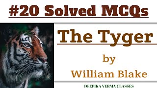 MCQs on The Tyger by William Blake
