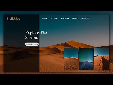 How To Make Desert Website Using HTML & CSS