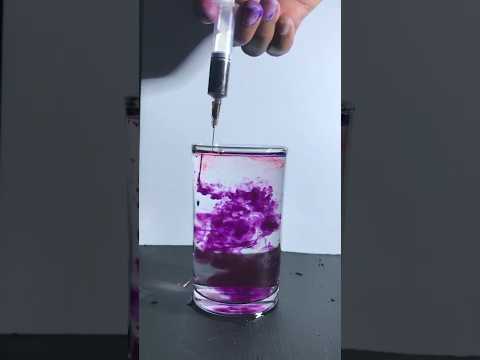 Mesmerizing: Dark Purple Ink in Reverse! 💧🔮 #shorts