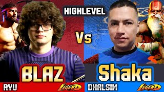 🔥 SF6 (BLAZ vs Shaka) - Ryu vs Dhalsim ▰ Street Fighter 6 Gameplay High Level