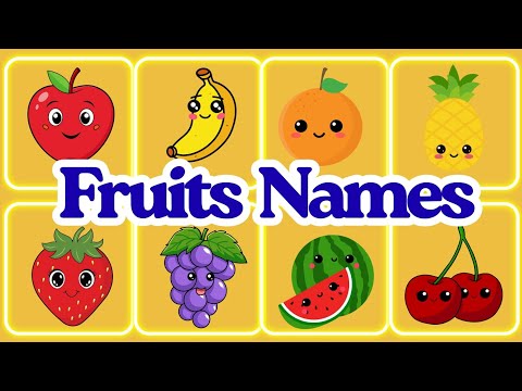 Fruits Name | Learn Fruits Names With Spelling For Kids | KidsABC