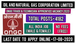 ONGC RECRUITMENT 2020# ONGC TRADE & TECHNICIAN APPRENTICE VACANCY 2020# Job update-115