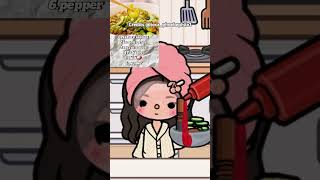 Making the viral cucumber salad from TikTok in Toca Boca