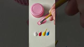 Hướng dẫn pha màu Hồng. #art #colormixing #color #satisfyingcolor #hoacolor #drawing  #mixcolor