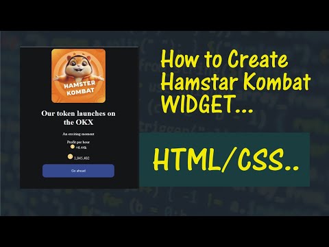 Step By Step Hamster Kombat Card Widget Development..