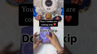 ❤️‍🩹 Tarot Card Reading - 3 wishes coming true #pickacard ✨ Message in pinned comment 📍
