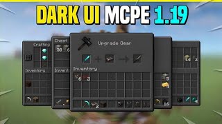 Dark Ui Mod For Minecraft Pocket Edition || Mcpe Dark Mode || Texture Pack Minecraft Pe