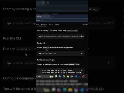 How to install Shadcn in nextjs 14 #nextjs #shadcn  #reactjs