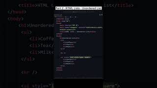 Part 2 - Explore HTML Unordered List Marker Styles! #htmllist #codewithmayur