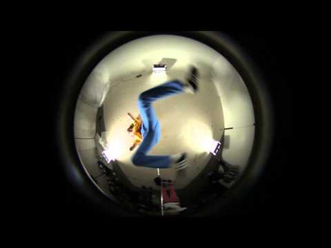 Bboying under a fisheye