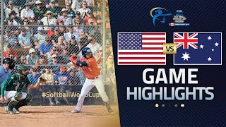 HIGHLIGHTS | 🇺🇸 USA vs 🇦🇺 Australia | WBSC Men's Softball World Cup Finals 2025
