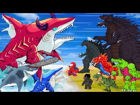 Kong vs Skull Crawler x MECHAGODZILLA Godzilla Rescue Shin MEGALODON Ghidorah Tournament x JURASSIC!