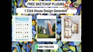 FREE, WA 0851-7992-5383 SKETCHUP PLUGINS 1 Click House Design Generator Tanjong Rhu