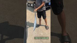 清末牛尾刀，最后一代的冷兵器，在电视剧中经常出现。#刀 #冷兵器 #清朝 #管制刀具