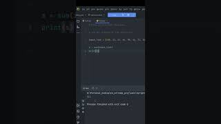 Bite sized Python challenge Ep-4  #shorts sum & avg list