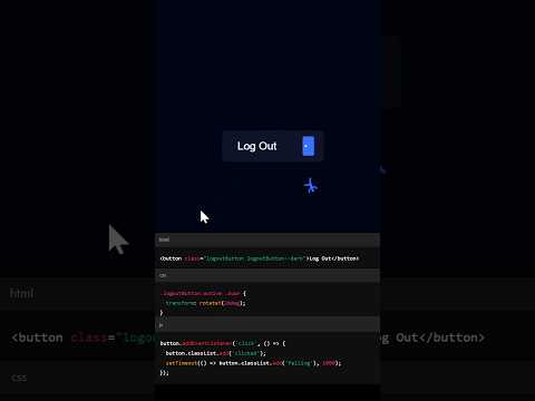 UNIQUE LOG OUT BUTTON