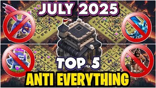 TOP-05 BEST TH9 WAR / TROPHY/ CWL BASE || TH9 BASE 2025 || TH9 ANTI 3 STAR