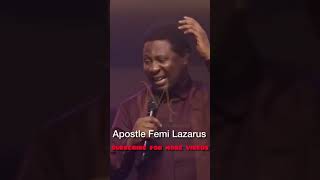The extreme power in God’s speaking!! Apostle Femi Lazarus #shorts #apostle