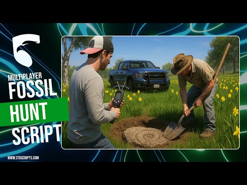 FiveM Script | Fossil Hunt Script [Multiplayer] – Dig, Scan & Deliver Fossils | QBCore & ESX, Qbox