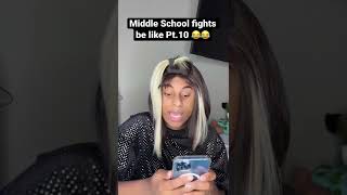 Middle SCHOOL FIGHTS be like! Pt.10 #shorts #relatable #comedy #viral #skits #funny #roydubois