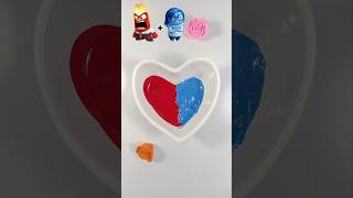 ANGER vs SADNESS ❤️🩵| Satisfying ASMR Color Mixing #colormixing #satisfying #asmrart #asmr