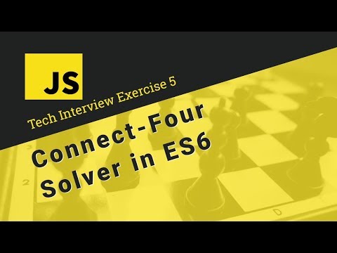 JavaScript Tech Interview Exercise 5: Connect Four Solver