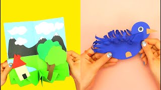How to make DIY 3D card || Crafts for kids || Beecrafts#shorts