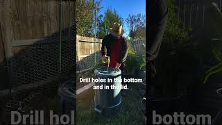 Composting for Beginners (Easy Compost Bin) #compost #composting #gardening