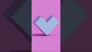 Voxel Heart ❤️ #voxel #voxelart#magicavoxel #valentinesday#3d #pixel#lowpoly #digitalart #77voxel