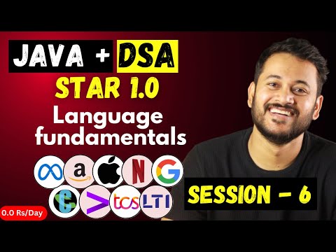 Mastering Java + DSA : Java + DSA Data Types & Flow Control | Session 7