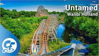 Untamed front seat on-ride 5K POV @60fps Walibi Holland