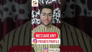 How to Message Private Accounts on Instagram - #Shorts #Instagram #Instatech