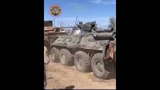 British-aided Wolfhound armored vehicle pulling the invaders' BTR-82 #short #lyman #ukrainerussiawar