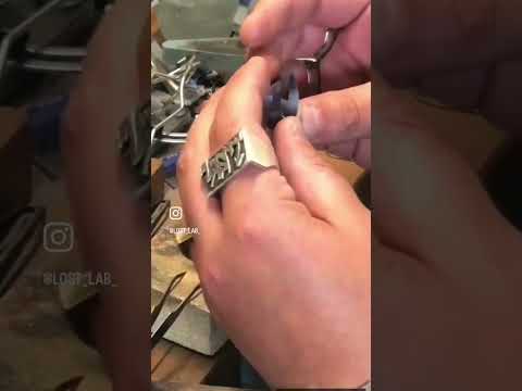 Watch till the end.. Hand made signet ring. full process..#ringmaking #makingprocess #bijouxcreateur