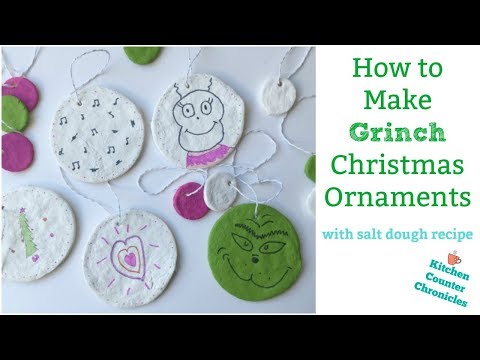 How to Make Grinch Christmas Ornaments