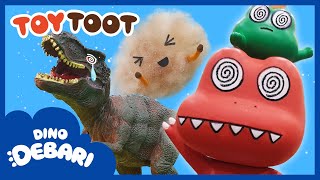 What?! The dinosaur toy did a bigggg fart?  | The forest of toot - Toy story | kids song | DebariTV