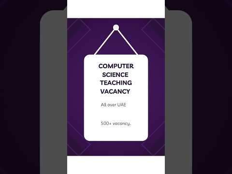 Uae 900+vacancy for Teachers|computer science teachers #shortfeed #shortvideo #shorts #trending